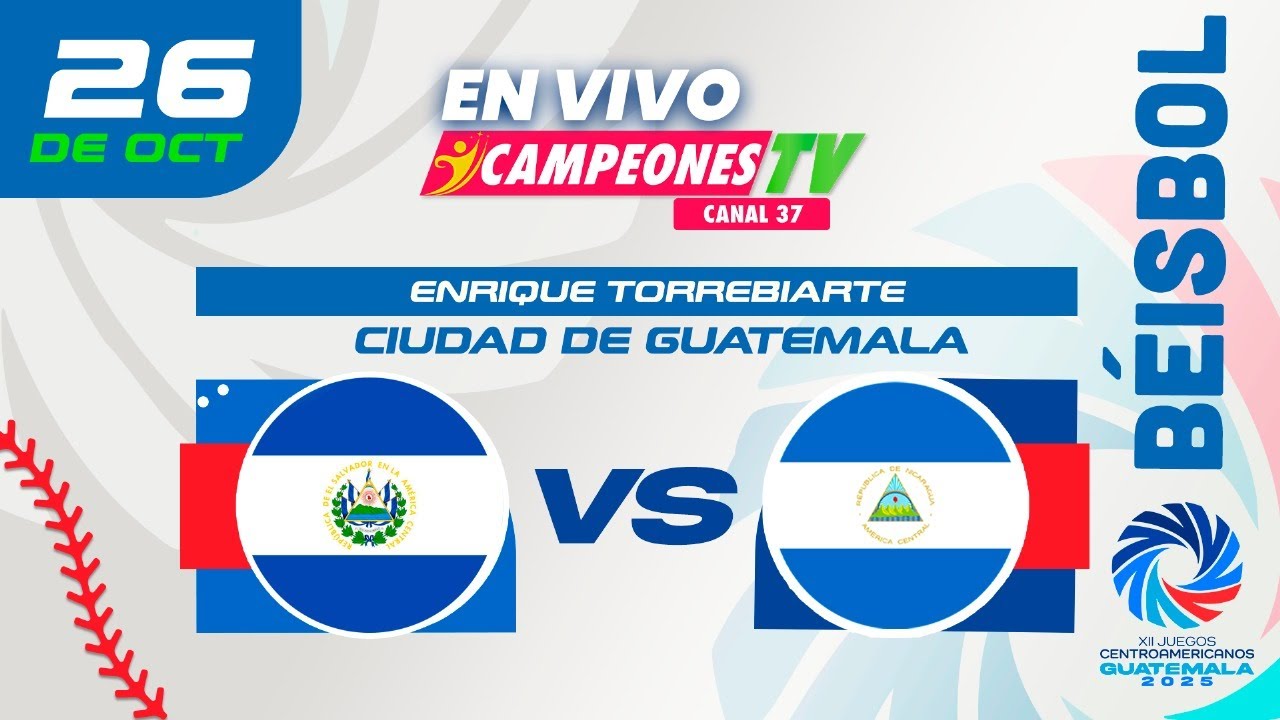 🔥 ¡El Salvador vs Nicaragua! Acción del béisbol en los Juegos Centroamericanos 2025 ⚾🇳🇮🇸🇻