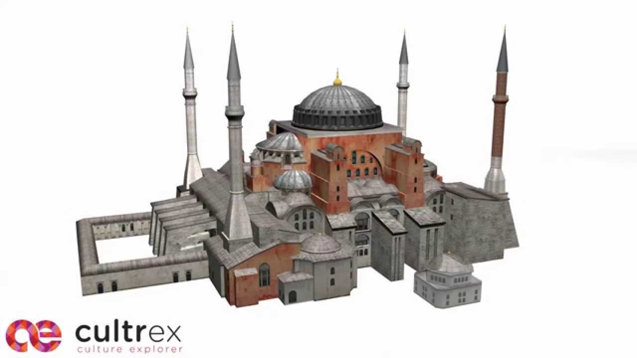 Hagia Sophia 3D (Ayasofya): Major changes to exterior since 537 - YouTube