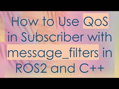How to Use QoS in Subscriber with message_filters in ROS2 and C+ +