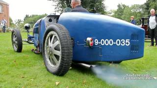 Bugatti Type 35 B  Very loud start up!! 1 of 45 ever build!! 1080p HD