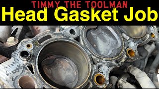 Engine Head Gasket / Cracked Head Repair (Toyota 3.4L V6 5VZFE )  Part 4