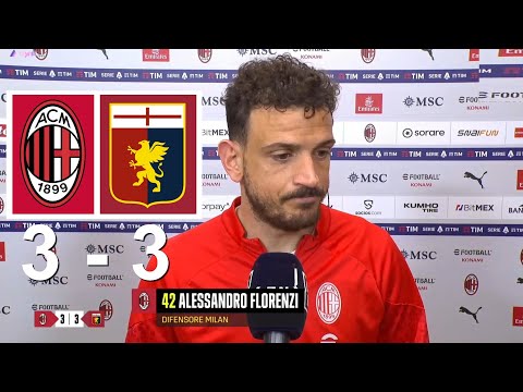 Alessandro Florenzi Intervista Post Milan 3 vs 3 Genoa 05/05/2024