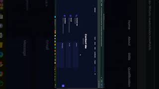 Portfolio website #programming #website #html #css #coding #javascript #python