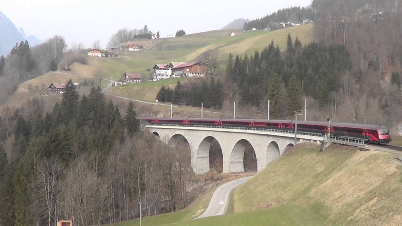 Bahnverkehr am Arlberg am 15.03.2014 -- „Im Land der Stiere