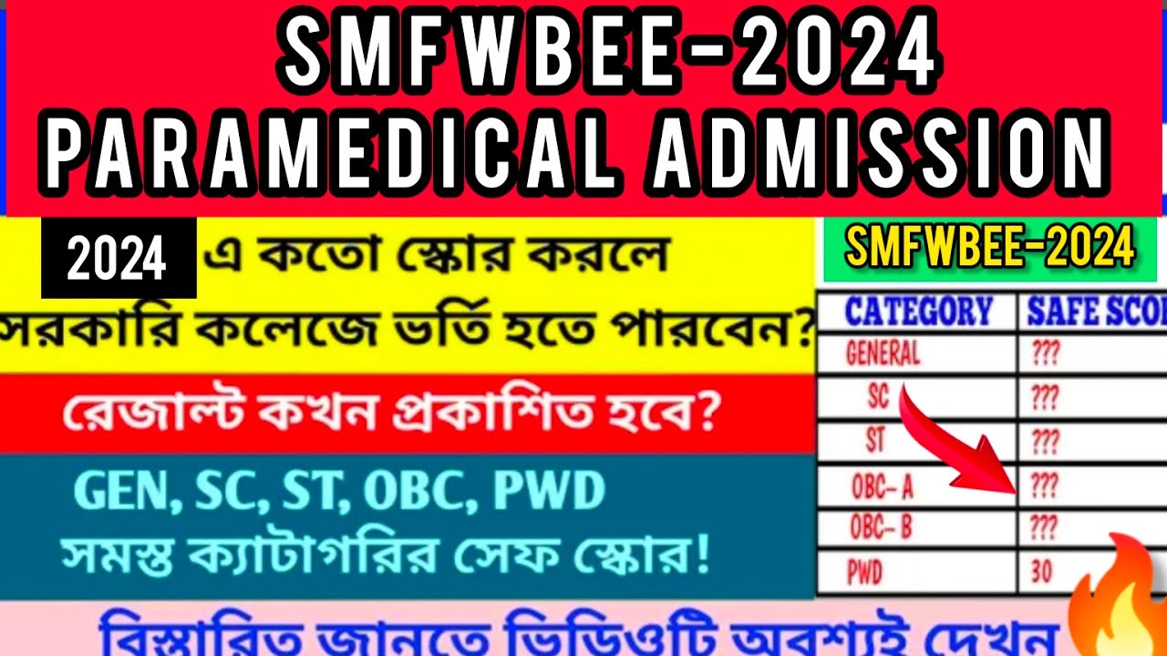 Smfwbee 2024 Rank vs Merit list | Smfwbee counselling |smfwbee cut off 2024 vs rank|