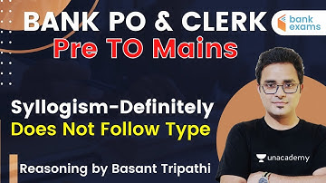 6:00 PM - BANK PO & CLERK | Reasoning by Basant Tripathi | Syllogism-Definitely