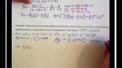 DE 10_2 Laplace Transforms on Initial Value Problems (Part 4)