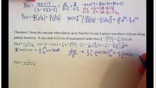 DE 10_2 Laplace Transforms on Initial Value Problems (Part 4)