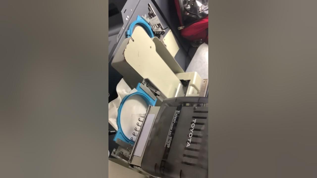 Toyota embroidery machine - how to - YouTube