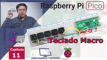 Teclado Macro con 5 pulsadores y Raspberry Pi Pico con Circuitpython. Para Premiere, Discord, OBS