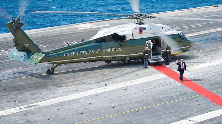 US President Visits the World’s Largest Aircraft Carrier Ever Built