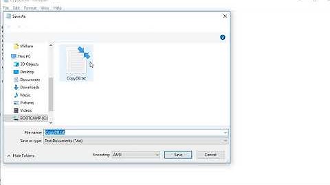 Saving text file as windows command file cmd