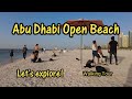 Abu dhabi public beach in corniche  uae beach  walking tour abudhabibeach