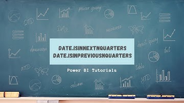 Power BI Tutorial Series for Beginners 114: Date.IsInPreviousNQuarters, Date.IsInNextNQuarters