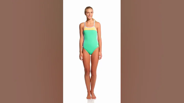 Speedo Color Block Extreme Back One Piece Swimsuit | SwimOutlet.com