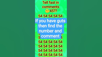 find the different number #shorts #viral #challenge