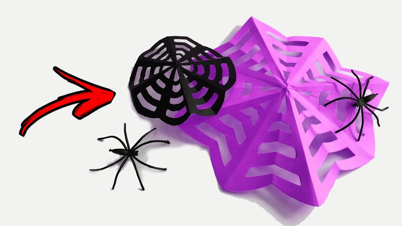 como fazer uma teia de aranha de papel para o halloween | cri4rt ...