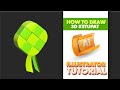 ketupat 3d - adobe illustrator tutorial