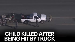 Child dead after being hit by truck in north Phoenix: PD
