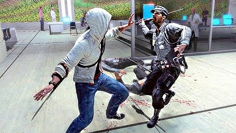 Desmond Muscles His Way Through Abstergo to Save his Dad. Kills Daniel Cross and Viddic - REMASTERED