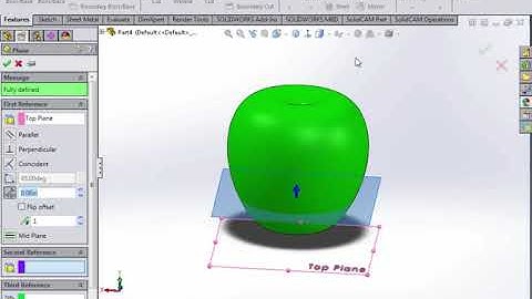 Modelling Apple in SolidWorks