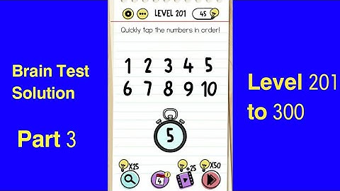 Brain Test Level 201 to 300 Solution | Brain Test Tricky Puzzle Part 3 Level All Solution ||