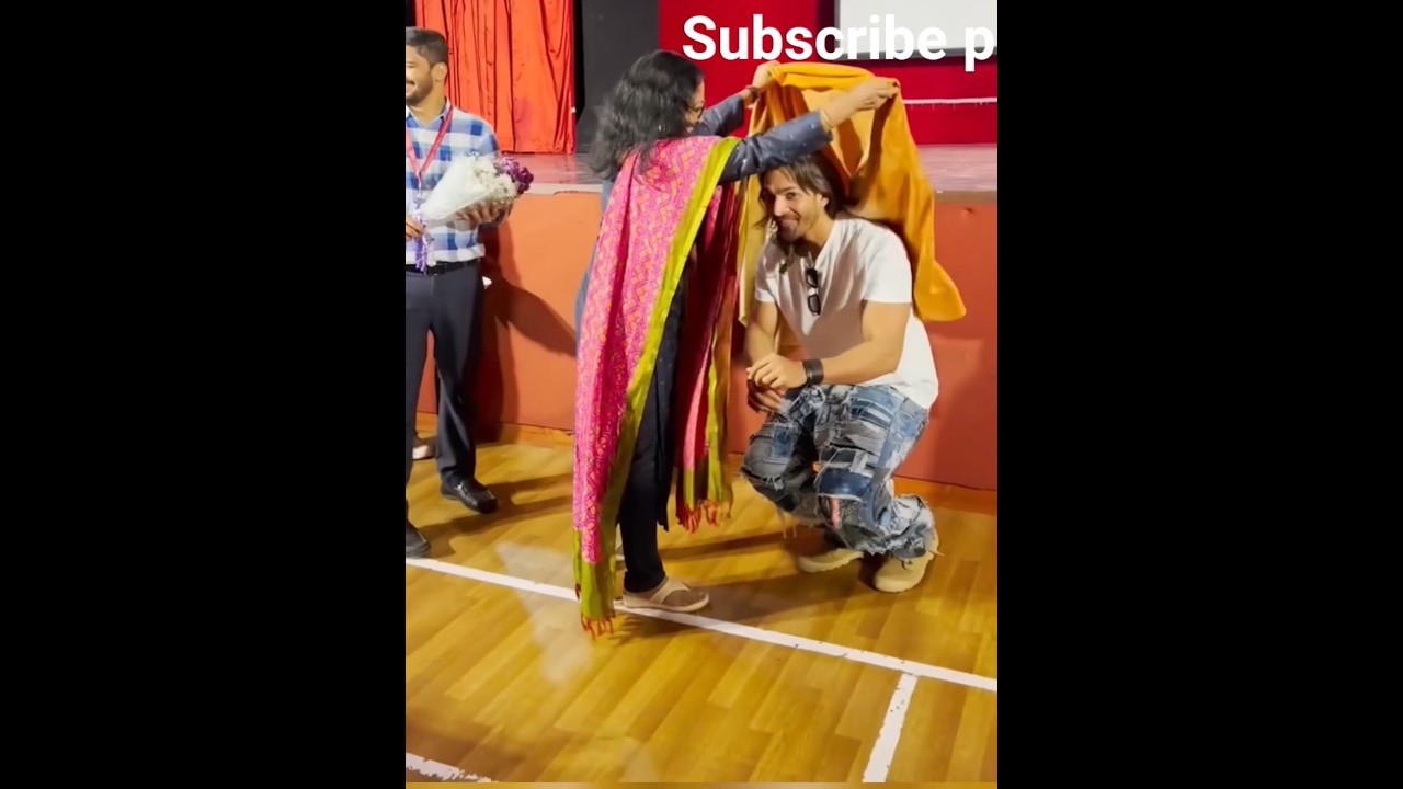 Harshvardhan Rane college me aaye mam ne kiya swagat ❣️