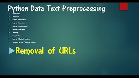 tpp11: remove urls in text preprocessing in Python | nltk pandas | machine learning