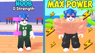 RICH NOOB BECAME THE STRONGEST in Roblox Arm Wrestle Simulator