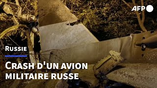 Russie: au moins 13 morts dans le crash d'un avion militaire russe | AFP