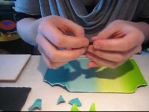 Tuto fimo watercolor mosaic