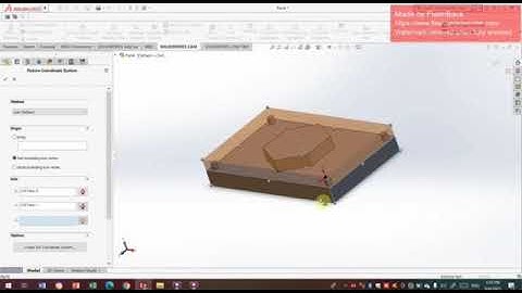 TUTORIAL VIDEO TO GENERATE G CODE AND SOLIDWORK CAM