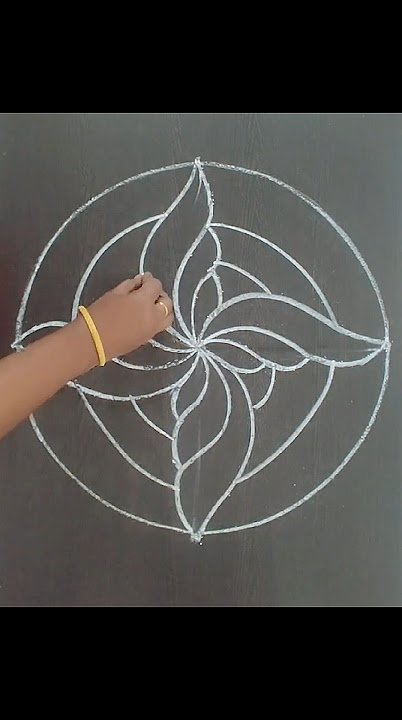 Very easy and simple onam pookalam design 38 - #pookalam #onampookalamdesigns