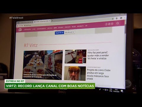 Portal R7 lança Virtz, o canal de boas notícias sobre a pandemia