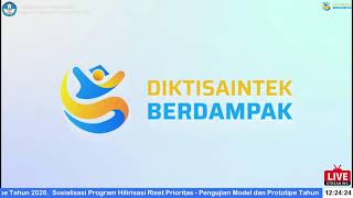 Program Hilirisasi Riset Prioritas \u0026 Hilirisasi Riset Strategis untuk Kegiatan Pengujian TA 2026