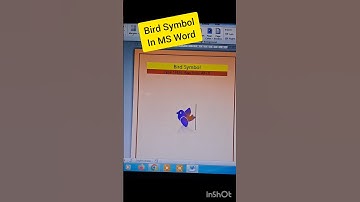 Bird symbol shortcut in MS Word #msword #mswordtricks #computertips #computertricks #tricks