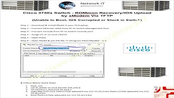 How to Recover Cisco Switch from Rommon Mode/Unable to Boot/IOS Corrupted/Stuck in Switch