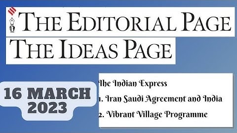 16th March 2023 | Gargi Classes The Indian Express Editorials & Idea Analysis | By R.K. Lata