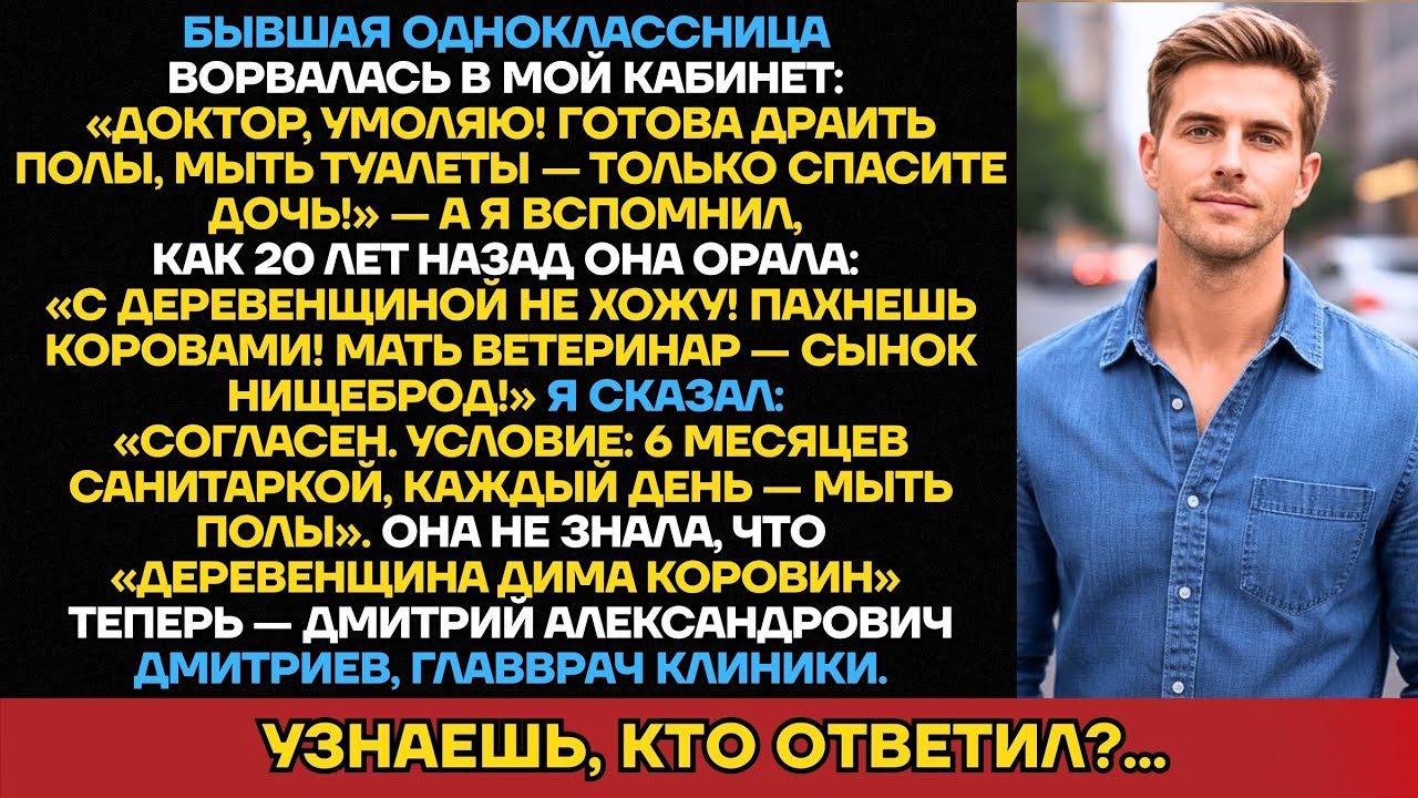 «Пахнет Коровами От Тебя». Она Не Знала, Что Я Главврач, Когда Просила Спасти Дочь За Полы