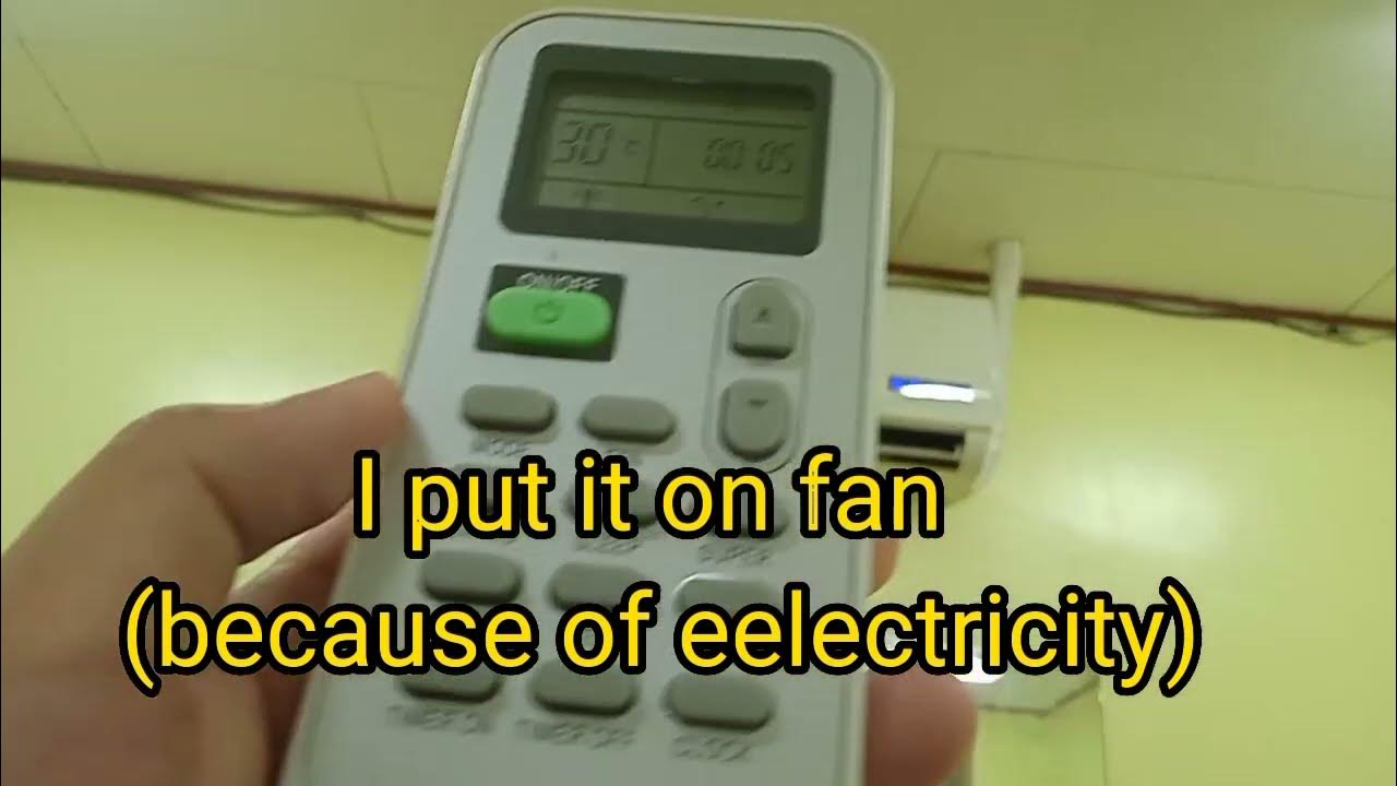 (fan only mode) condura "hisense OEM" air conditioner YouTube