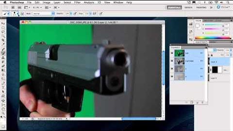 On Adobe Photoshop CS5 Compositing with Green Screen Images ParT 01