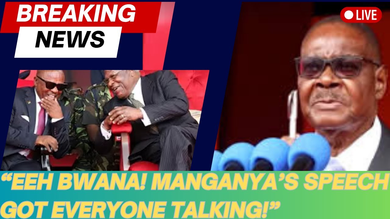 Eeh Bwana! Manganya’s Speech Got Everyone Talking!