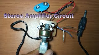 Stereo amplifier circuit ( D2822A IC ) | Low voltage amplifier circuit