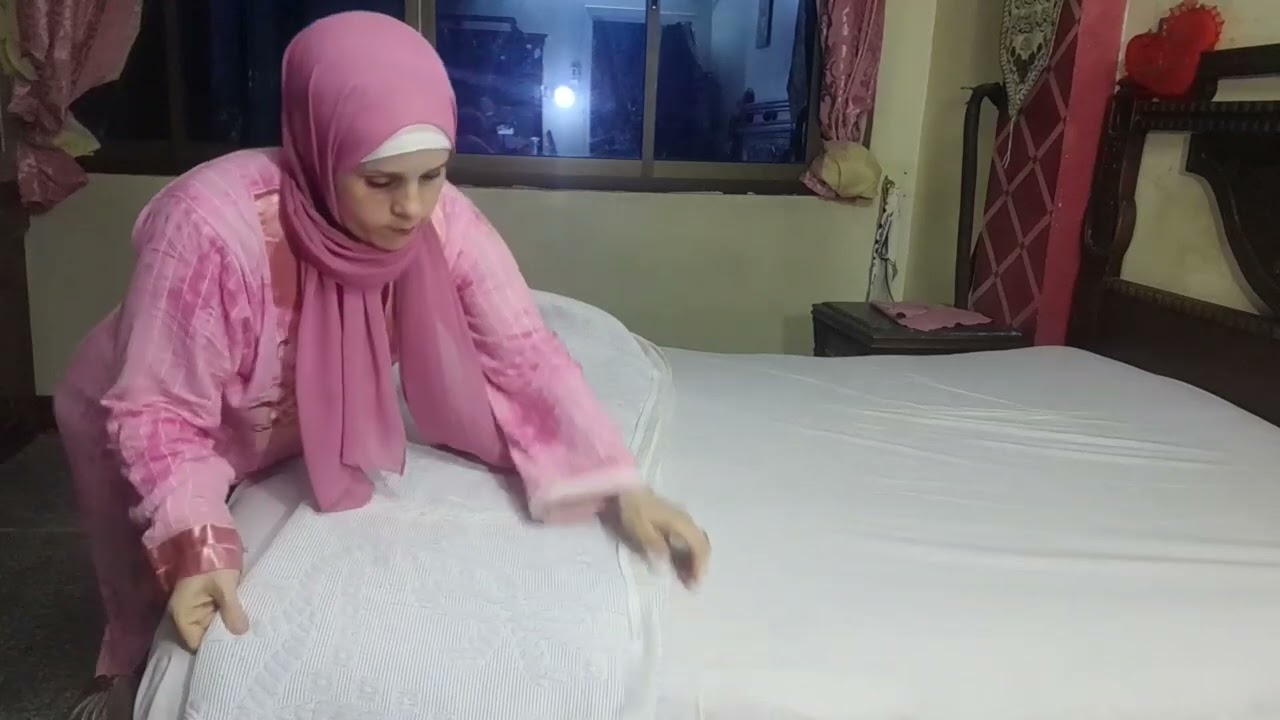 روتين مسائي وكله نشاط 💪تنظيف غرفة النوم  🏠😘