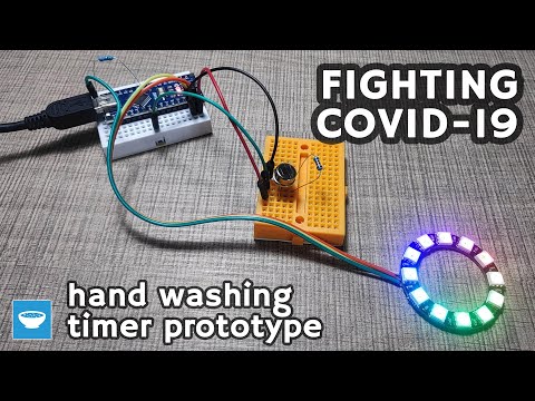 Fighting COVID-19 - Arduino hand washing timer with PIR sensor and NeoPixel ring