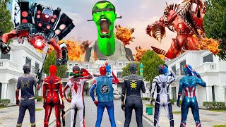 TEAM SPIDER-MAN vs BAD GUY TEAM || Superheroes vs Skibidi Toilet 2 | Superhero Story | Fun Flife TV screenshot 4