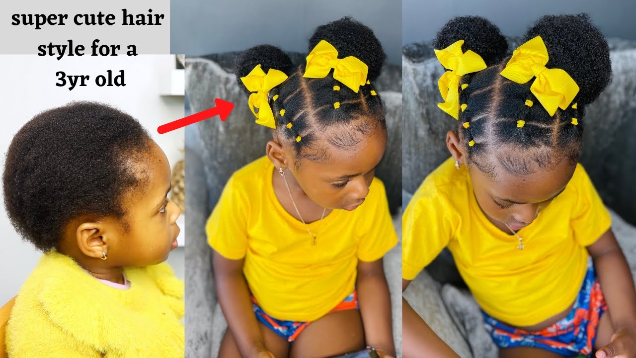 SUPER CUTE TODDLER HAIRSTYLE FOR SHORT HAIR - YouTube