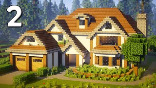 Minecraft: How to Build a Suburban Mansion Tutorial #7 [2/2]