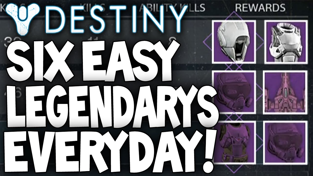 Destiny: 6 Easy Legendarys Everyday! Queens Wrath Bountys & Kill Order Challenge - Very Easy