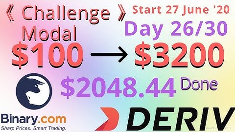$100 to $3200 Challenge | $2048.44 Done | start 27 june 